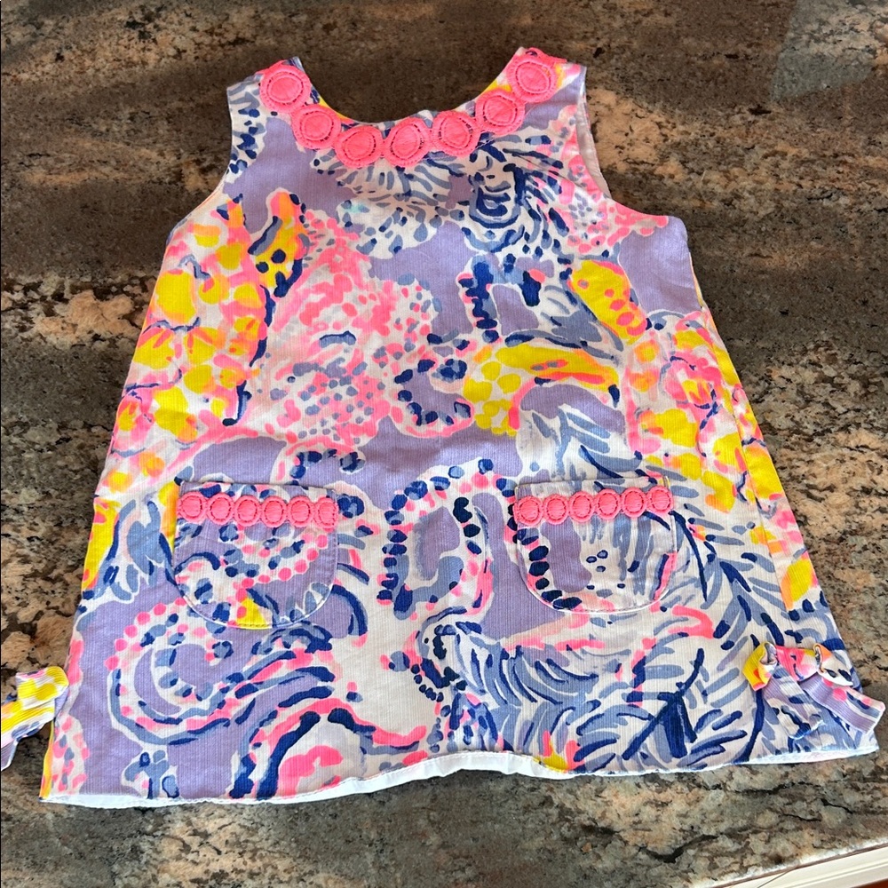 Lilly Pulitzer Pink and Blue Floral Dress